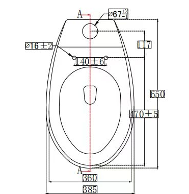 Floor-mounted toilet with seat cover