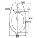 Floor-mounted toilet with seat cover