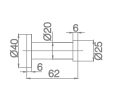 Robe hook 1101