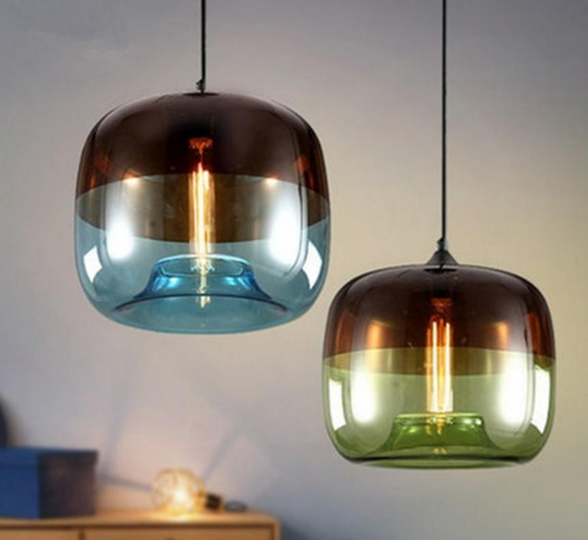 Drum-shaped LED Pendant Light MNK-PD069